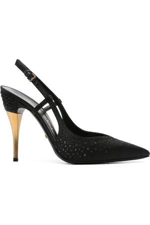 Gucci 115mm crystal-embellished slingback pumps