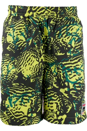 Billionaire Boys Club Jungle print beach shorts