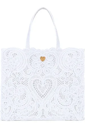 Dolce & Gabbana Large Beatrice cordonetto-lace tote bag