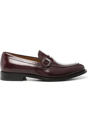 Salvatore Ferragamo Gancini-plaque leather mocassins