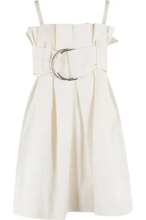 J.W.Anderson Belted pleated mini dress