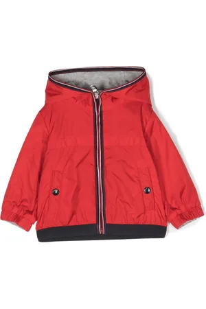 Moncler Stripe-detail hooded jacket