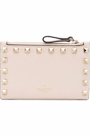 VALENTINO GARAVANI Rockstud-embellished compact wallet