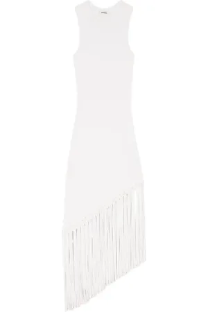 Sandro Crochet-knit fringed dress