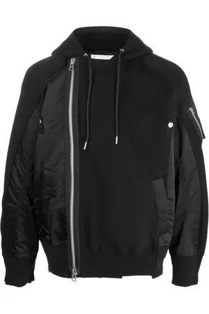 SACAI Sponge side-zip hoodie