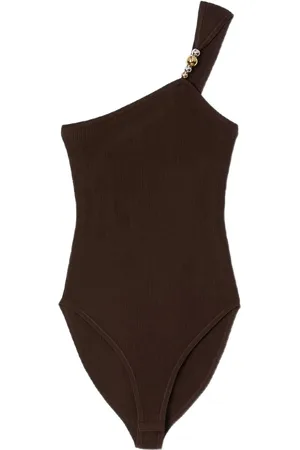 Sandro Bead-detail asymmetric bodysuit