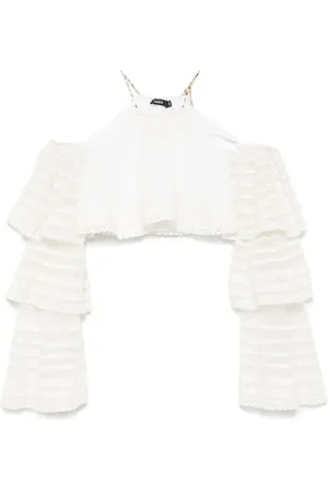 AMEN Lace-detailed blouse