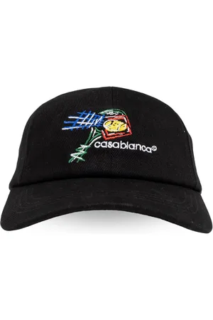 Casablanca Logo-embroidered cotton cap