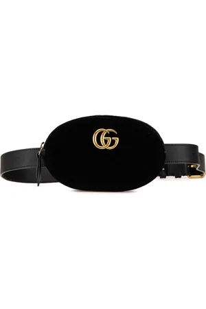 Gucci 2016-2024 GG Marmont Matelasse Velvet belt bag