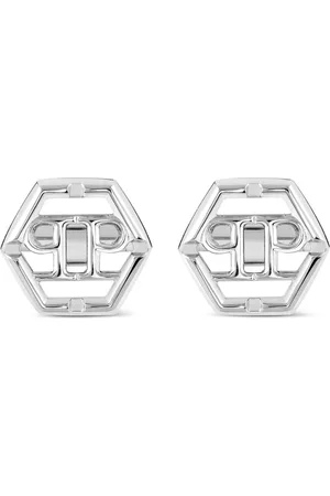 Philipp Plein Hexagon-PP cufflinks