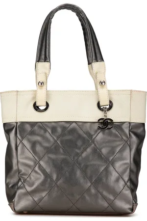 CHANEL 2006-2008 Small Bicolor Paris-Biarritz tote bag