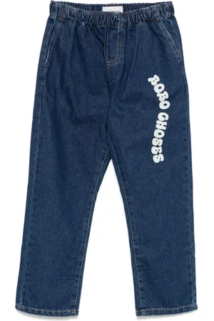 Bobo Choses Wavy-logo jeans