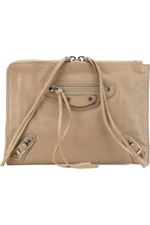 Balenciaga 2000-2024 Lambskin Motocross Metallic Edge Flat clutch bag