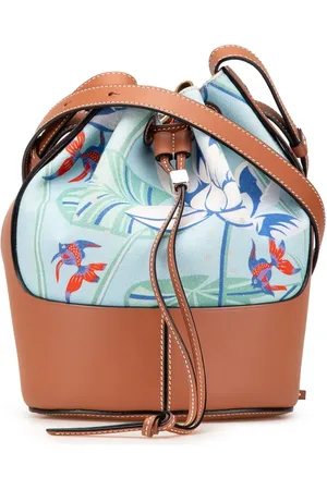 Loewe 2000-2024 Paulas Ibiza Small Canvas Balloon bucket bag