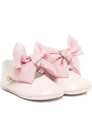 Andanines Bow-detail leather ballerina shoes