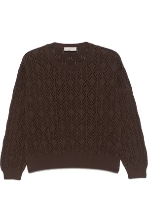 BRUNO MANETTI Pointelle-knit sweater