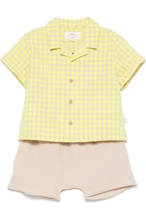 TEDDY & MINOU Checked short and shirt set