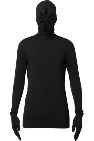 Kusikohc Cut-out mask gloved sweatshirt
