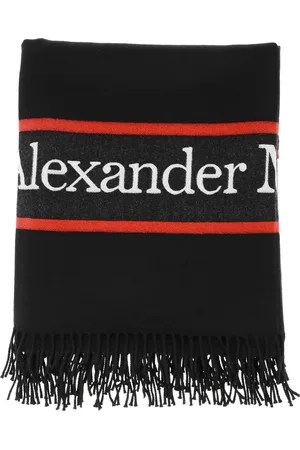 Alexander McQueen Logo-embroidered scarf