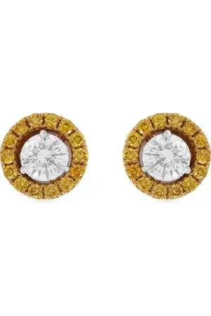 HYT Jewelry 18kt white gold diamond stud earrings