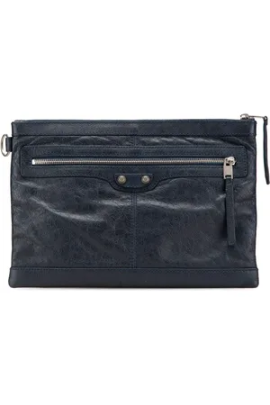 Balenciaga 2016 Lambskin Motocross Classic Clip M clutch bag