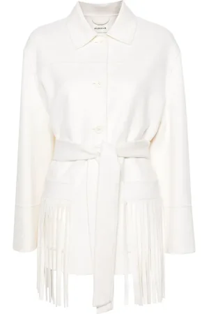 P.A.R.O.S.H. Tied fringed short coat