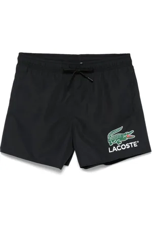 Lacoste Croc-print swim shorts