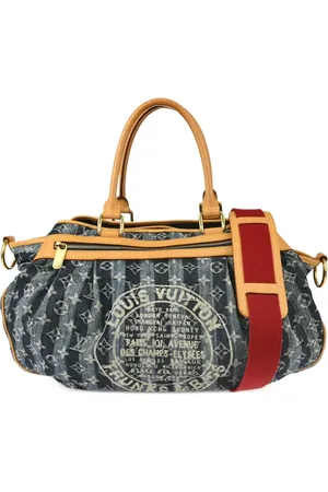 LOUIS VUITTON 2006 Monogram Denim Cabas Raye tote bag