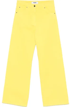 Msgm Logo-embroidered jeans