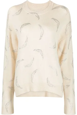 Zadig & Voltaire Markus wings-embellished cashmere jumper