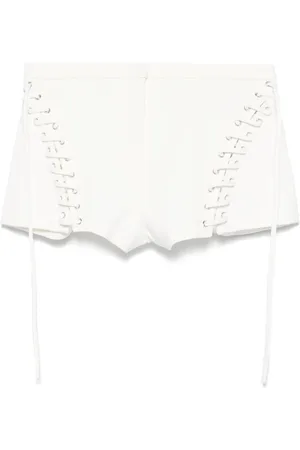BLUMARINE Eyelet-detail shorts