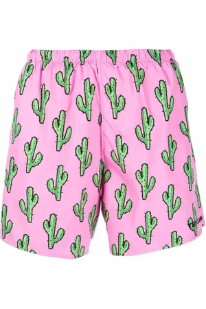 YES I AM Cactus-print swim shorts