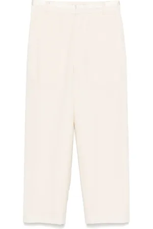 Less Silk cropped trousers