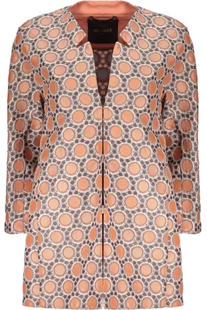 MOORER Geometric-pattern jacket