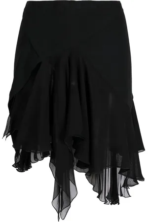 VERSACE Asymmetric pleated skirt