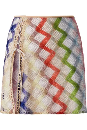 Missoni Lace up-detail mini skirt