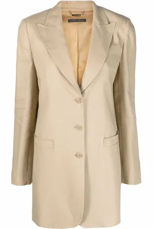 Alberta Ferretti Longline single-breasted blazer