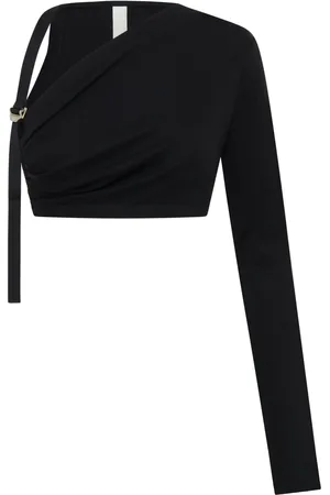 DION LEE Safety Slider asymmetric crop top