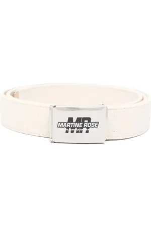 MARTINE ROSE Logo-print canvas belt