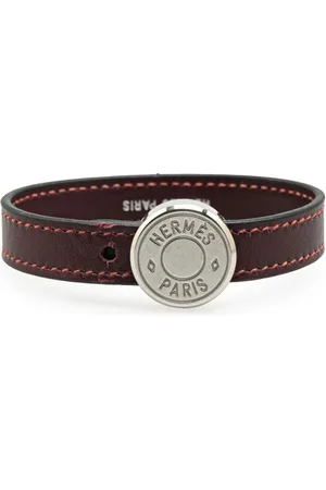 Hermès 2005 Leather Clou de Selle Bracelet costume bracelet
