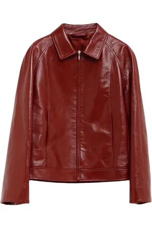 Gucci Rear elasticated leather jacket