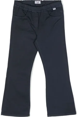 Il gufo Gabardine cropped flared trousers