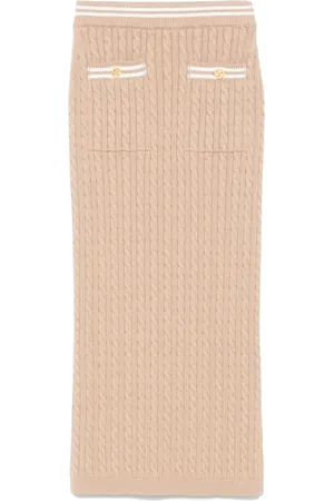 Alessandra Rich Cable-knit midi skirt