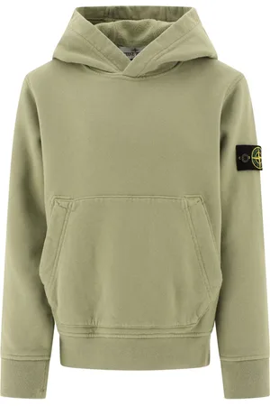 Stone Island Compass-badge cotton hoodie