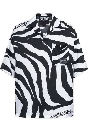 VERSACE Zebra-print short-sleeve shirt