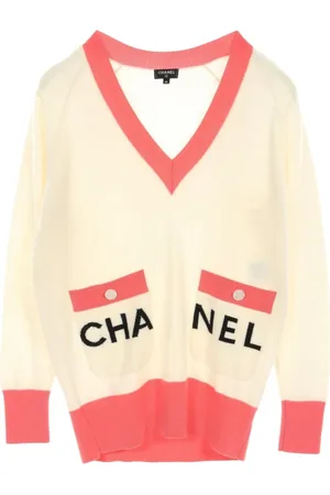 CHANEL 1986-1988 logo cashmere jumper