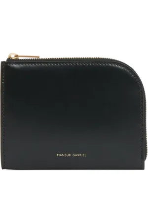 Mansur Gavriel Logo-stamp compact zip wallet