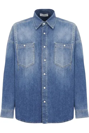 Alexander McQueen Dart-detail denim shirt