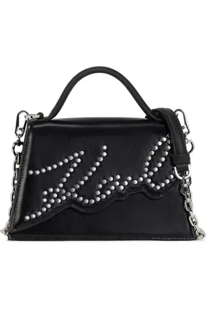 Karl Lagerfeld Small Signature studded cross body bag