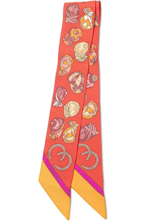 Hermès 20th Century Jockey Equestrian Hat Silk Twilly Scarf scarves
